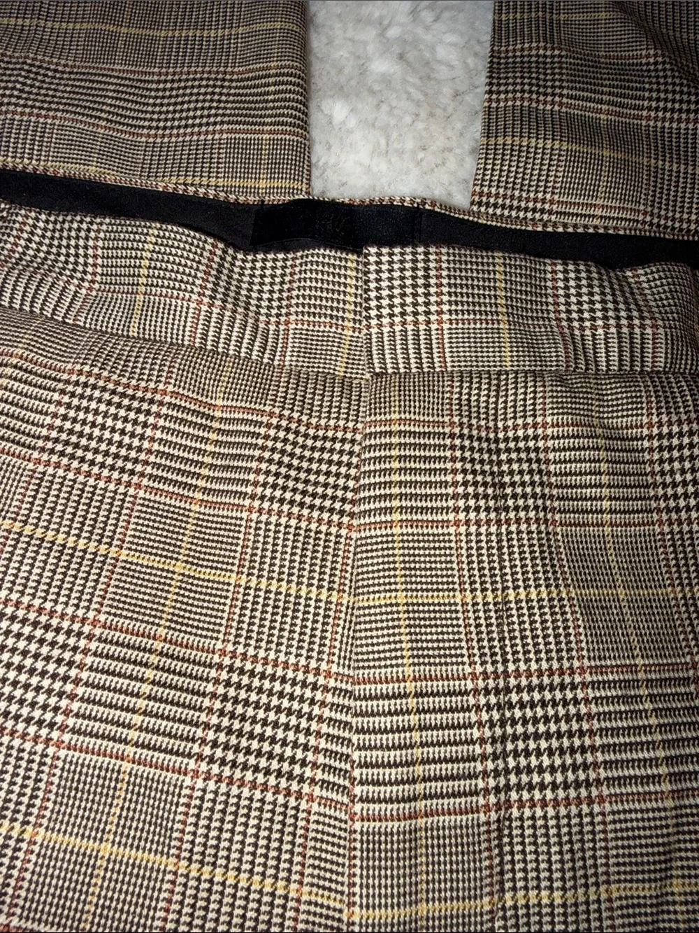 Plaid Dress Pants in Brown and Tan H&M Men’s :6X32 slim fit